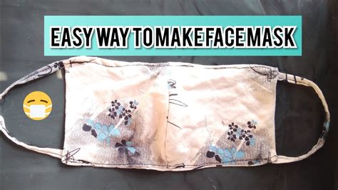 Diy How To Make A Fabric Face Mask At Home Youtube