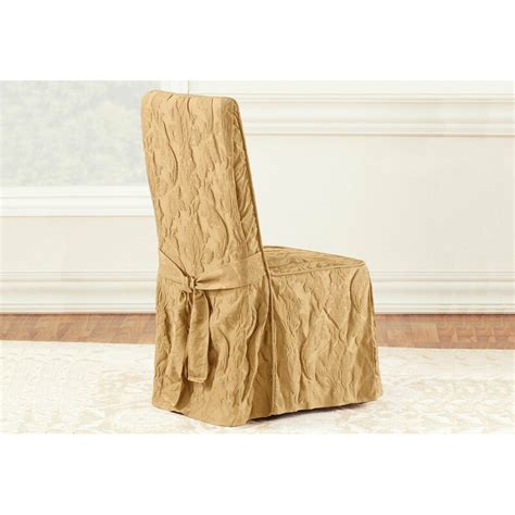 Sure Fit Matelasse Damask Box Cushion Dining Chair Slipcover And Reviews