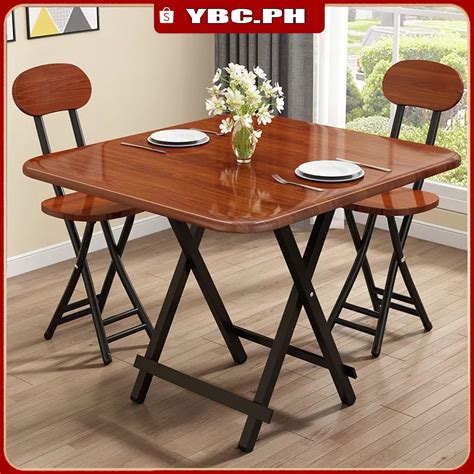 Folding Table 80 80cm High Quality Foldable Home Dining Desk Office