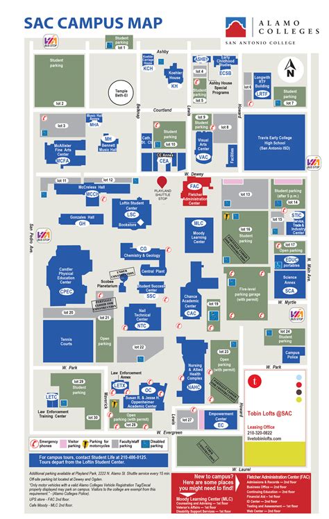 Locations And Maps San Antonio College Acalog Acms™