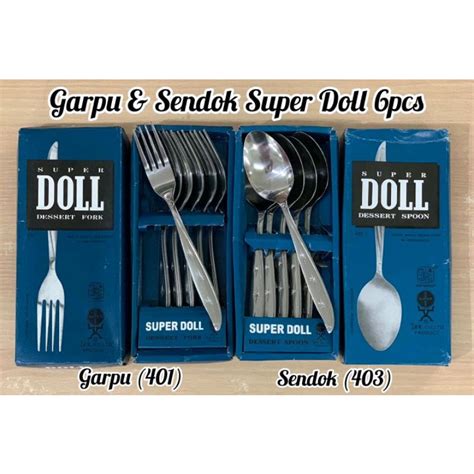 Jual Super Doll Sendok Atau Garpu Kotak Isi Pcs Shopee Indonesia