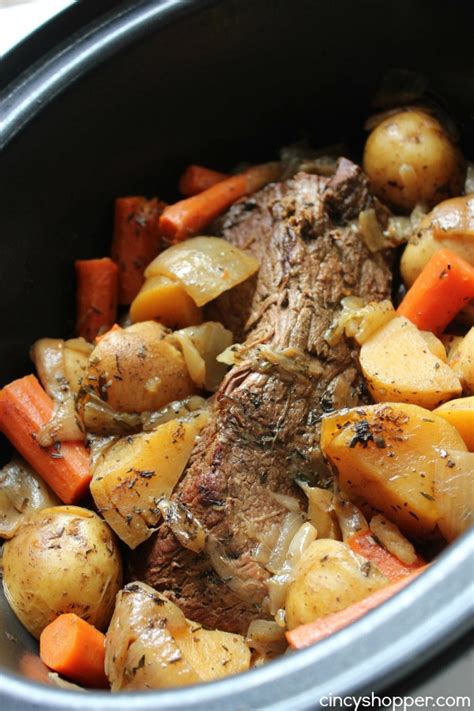 Easy Slow Cooker Pot Roast With Potatoes And Carrots