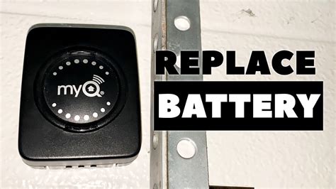 How To Replace The Chamberlain MyQ Garage Door Sensor Battery YouTube