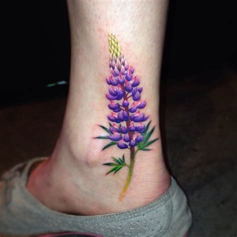 Discover 68+ lupine flower tattoo best - in.cdgdbentre