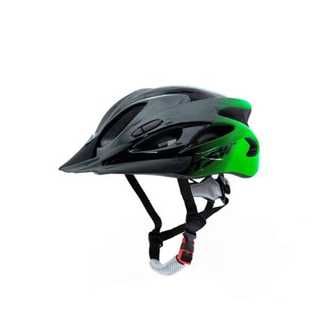 Capacete Ciclismo Mtb Raptor Tsw Preto Cinza Verde Led Tam M