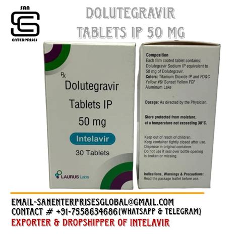 Dolutegravir Mg Tablets Pills Treatment Hiv At Rs Bottle