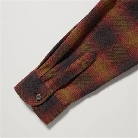 Flannel Regular Fit Checked Shirt Regular Collar Uniqlo Uk