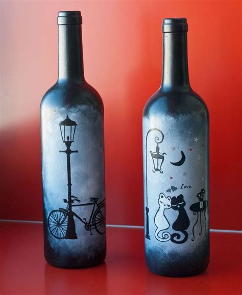 Botellas Pintadas A Mano Pesquisa Google Botellas Pintadas