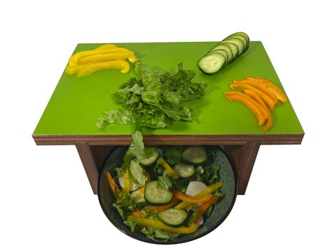 Raised Cutting Board For Salad Making And Meal Prep Etsy