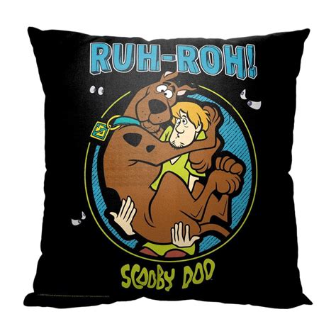 The Northwest Group Scooby Doo Like Ruh Roh Scoob Printed Multi Colored Throw Pillow