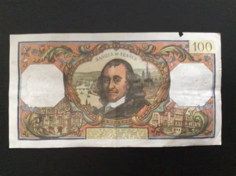 FRANCE BILLET De 100 Francs Corneille Du 4 7 1974 EUR 7 00 PicClick FR