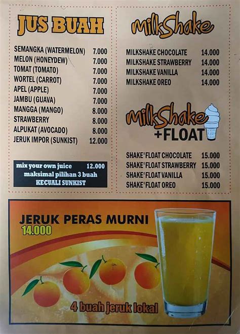 Detail Contoh Daftar Menu Jus Buah Koleksi Nomer