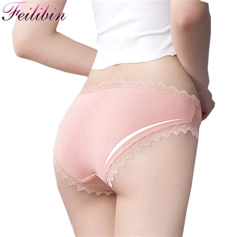 Zjx Sexy Lace Panties Women Cotton Underwear Seamless Panty Girls Briefs Soft Comfort Lingerie