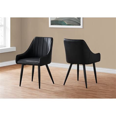 Corrigan Studio Dining Chair Setof Side Uphol Kitchen Black