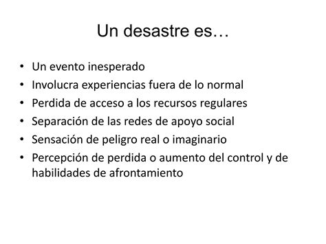 1 Tipos Y Fases De Los Desastres Ppt