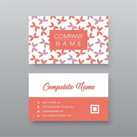 Floral design business card 4743935 Vector Art at Vecteezy