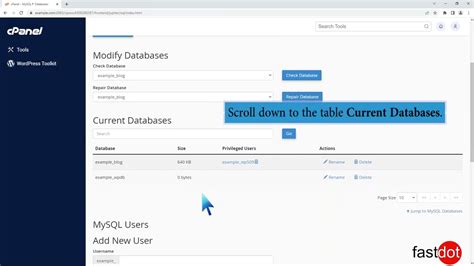 How To Delete A Database In Cpanel