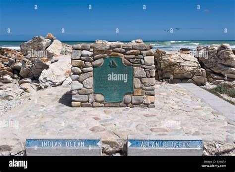 Monument at Cape Agulhas, South Africa Stock Photo - Alamy