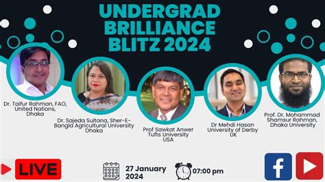 Undergraduate Brilliance Blitz 2024 YouTube