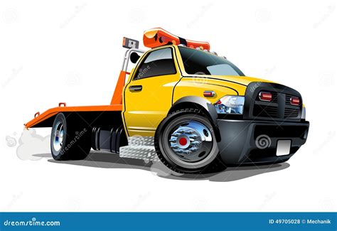 Cartoon Tow Truck Stock Vector Illustration Of Emergency 49705028