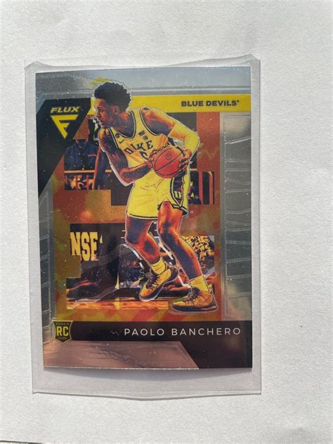 Panini Chronicles Draft Picks Flux Paolo Banchero Rc For