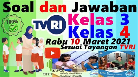 Belajar Di Tvri Kelas Tvri Kelas Sd Hari Rabu Maret Tvri