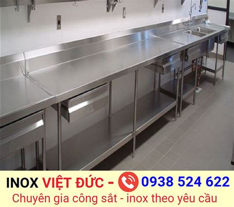 Bàn Bếp Inox Chữ L giá tốt nhất 2023