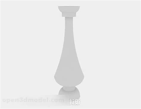 White Pillar Column Free 3d Model Max Open3dmodel