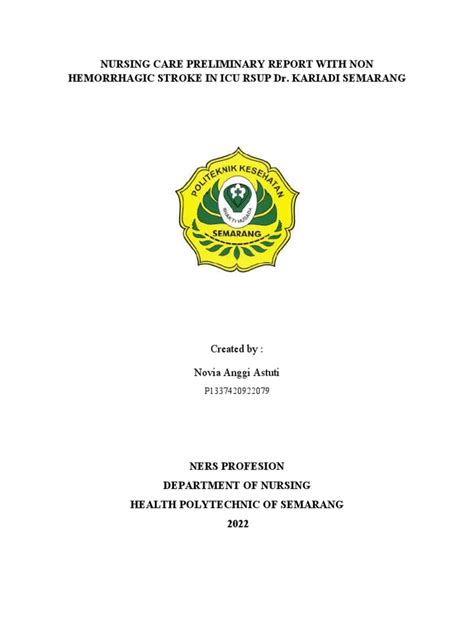 Woc Non Hemorrhagic Stroke In Icu Rsup Dr Pdf