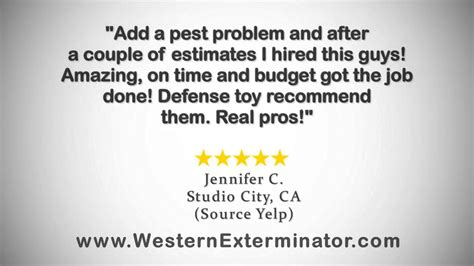 Western Exterminator Company Reviews 855 797 6966 Los Angeles Ca