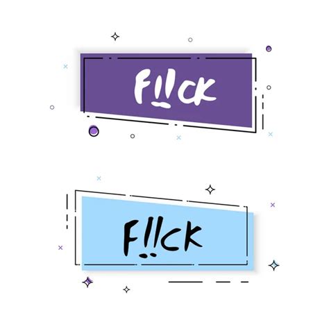 Fuck Text On Geometric Banner Vector Illustration Stock Vector Image By Syuzannam