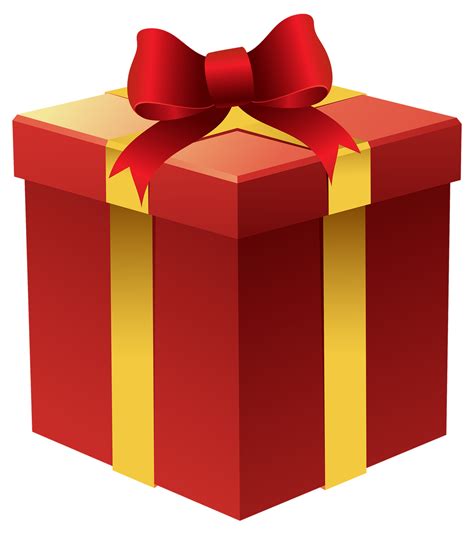 Gift Box In Red Png