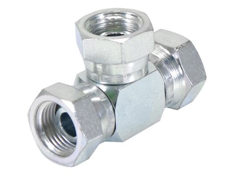 Hydraulic Tee Piece 1 2 BSP Swivel Female X 1 2 BSP Swivel Female X