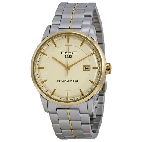 Tissot Powermatic 80 Ivory Dial Men S Watch T0864072226100 T086 407 22 261 00 7611608261293