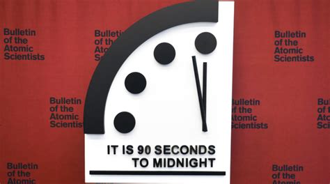 Doomsday Clock Remains Set At Seconds To Midnight About Manchester