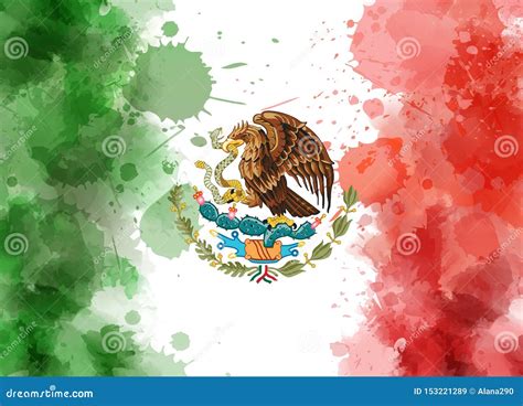 Grunge Mexico Flag Mexican Flag With Grunge Texture Royalty Free