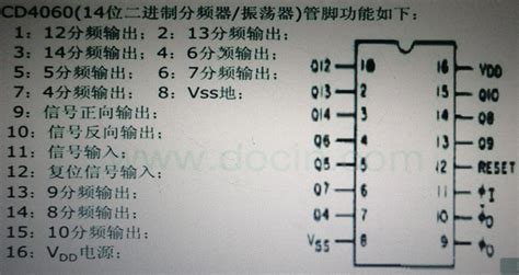 Cd4060cd4060引脚图及功能 伤感说说吧