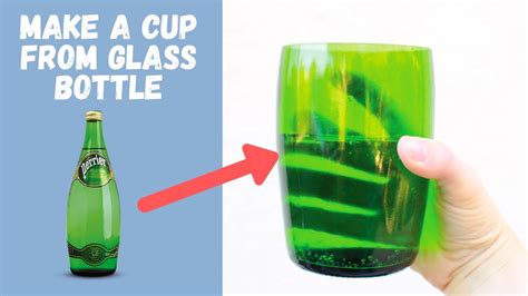 Diy Drinking Glasses From A Glass Bottle Upcycle Wine Bottle Into A Cup Youtube