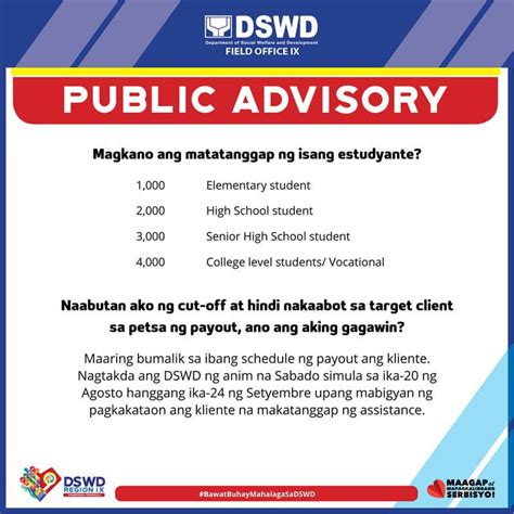 Dswd Educational Cash Assistance Region 9 Zamboanga Owwa Member