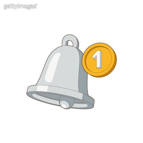 Isometric Notification Bell Illustration Three Dimension The Golden