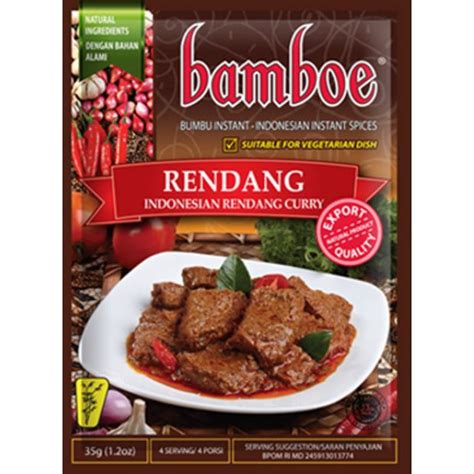 Indonesian Instant Seasoning Dish Bamboe Bumbu Authentic Indonesia