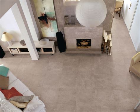 Carrelage sol intérieur grès cérame Ground gris satiné rectifié