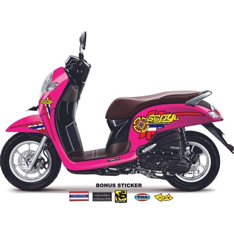 Jual Variasi Sticker Striping New Scoopy Variasi Thailook Custom