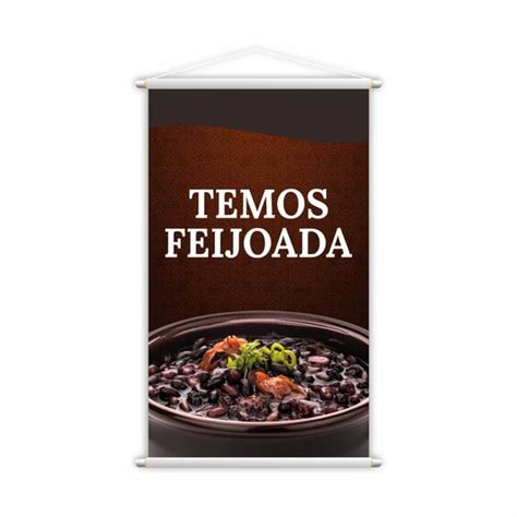 Banner Temos Feijoada Restaurante Comida Lona 60x40cm Elo7