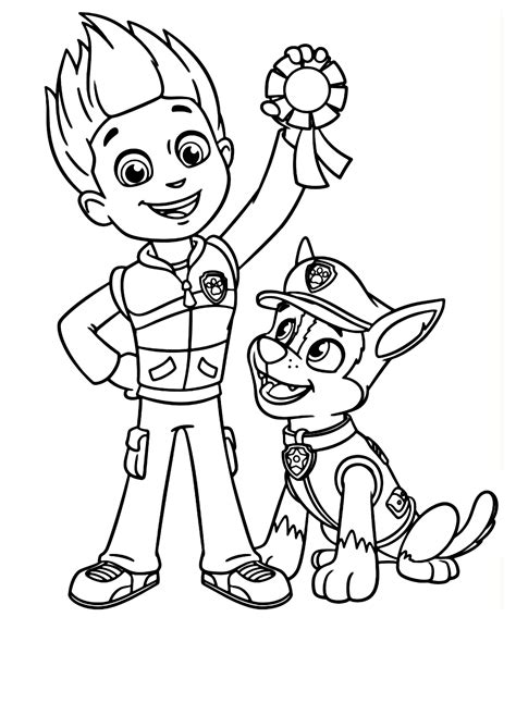 33 Ryder Paw Patrol Coloring Pages ColoringPagesOnly