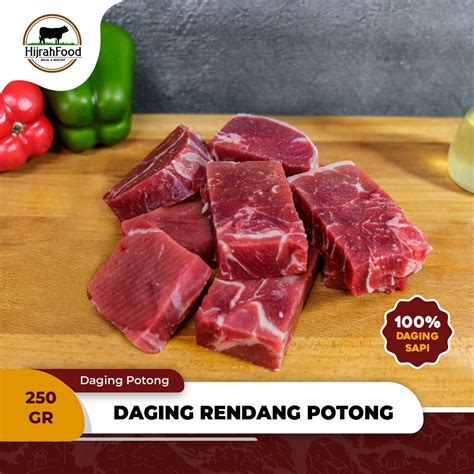 Jual Daging Rendang Sapi Potong 250 Gram AUS Beef Portion Cutting