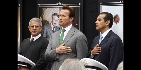 Photo Ron Meyer Arnold Schwarzenegger Et Le Maire De Los Angeles