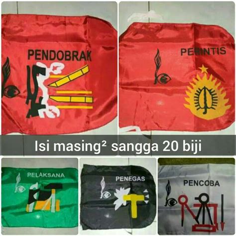 Jual 20 Biji Bendera Sangga Bendera Pramuka Perintis Pencoba