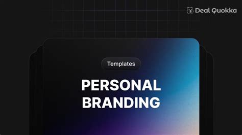 Personal Branding Templates Deal Quokka