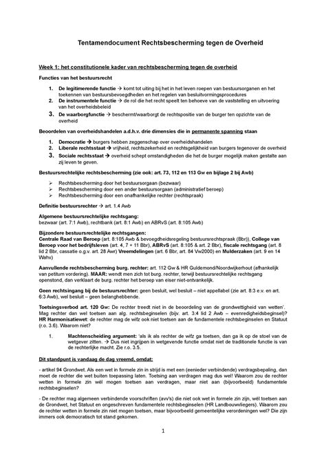 Tentamendocument RTO Samenvatting Stof Rto Voor Tentamen